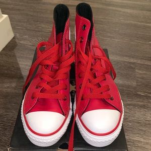 Red Leather Converse